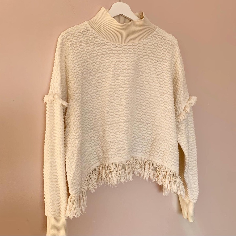 ZARA Cream Turtleneck - Picture 1 of 5